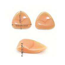 1 Pair Elegant Silicone Bra Inserts - Invisible, Reusable & Thickened Breast Pads For Bikini Halter, Seamless Underwear Enhancement, Soft And Comfortable Lingerie Accessories For Women - Multicolor - View 5