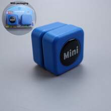 1 pieza Mini cepillo magnético de doble cara para acuario - Herramienta de limpieza de algas Rascador magnético anfibio para limpiar vidrio