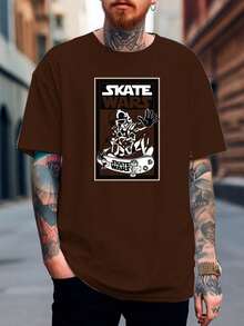 T-Shirt Star Geek Shirt Unisex Male Female 100% Cotton Top Premium Streetwear Launch Immediate Shipping Various Colors!! Plus Size - Rust Brown - View 2