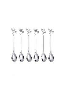 2/6/12/20pcs Elegant Silver Plated 4.92 Inch (12.5cm) Espresso Spoons - Stainless Steel, Great For Coffee, Cappuccino, Ice Cream, Desserts And Tea, Mini Size, Perfect For Single Serve - Silver - View 11