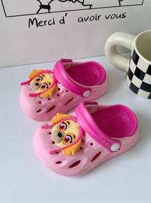 Paw Patrol 1 Pair Of Paw Patrol Clogs Suitable For Outdoor And Home Use Paw Patrol Clogs Slippers Waterproof Slide Suitable For Boys And Girls - Chase And Mar Shall Clogs With Straps Closed Toes (2 To 7 Years Old) Christmas, Halloween, Festival Supplies, Festival Decorations, Thanksgiving, Back-To-School Season, Autumn And Winter