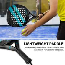 2025 IANONI Padel Rakieta Tenisowa Tenisowa Włókno Węglowe Miękka EVA Twarz Rakieta Tenisowa Rakieta Z Torbą Na Padel, Idealna Na Święto Dziękczynienia, Boże Narodzenie, Halloween I Obchody Nowego Roku