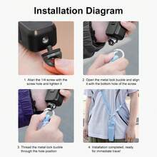 PULUZ Sports Camera Lanyard, Adjustable Long Anti-Lost Strap, Suitable For Sports Camera, Mini Camera OSMO Pocket 3 / X5 - one-size - View 7
