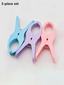 12-1pc Beach Towel Clips, Plastic Beach Towel Clips, Clothespins, Windproof Clothespins, Large Cute Windproof Clothespins, Plastic Quilt Clips, Use These Brightly Colored Heavy-Duty Beach Towel Clips To Secure Your Beach Towels! Windproof And Seamless Sheet Socks Holder Clips, Suitable For Home Use And Travel