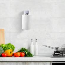 [Black Iron Toilet Paper Holder] Black Iron Self-Adhesive Toilet Paper Holder | No-Drill Wall Mount With Towel Bar For Kitchen & Bathroom Organization, Bathroom Storage