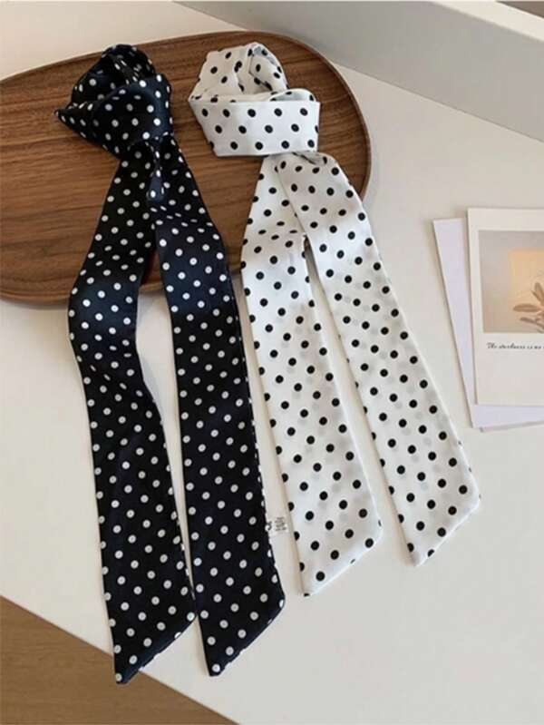 1 Stück/1 Paar Retro Punkte Seidentuch, eleganter langer Schal, vielseitig als Halstuch, Haarband, Gürtel, Taschendekoration (leichte Farbabweichungen möglich aufgrund von Chargenunterschieden), Haarzubehör, Haarzubehör für Frauen, Haarzubehör, Haarzubehör für Frauen, Haarzubehör, Haarstyling-Tools, Locken Haarzubehör, Herbst, Reise, Haarstyling-Tools, Accessoires für Frauen, Harzeug, Herbst, Haar, Haarzubehör, Reise, Haarzubehör für Frauen, Haarzubehör für Frauen, Haarstyling-Tools, Harzeug, Zeug, Schönheitszubehör, Geschenke, Reise, Geschenke für Frauen, Harzeug, Strumpfwaren-Füllungen