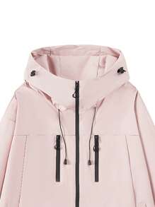 Jaqueta Feminina À Prova de Vento e Água com Capuz para Esportes, Caminhadas e Viagens na Primavera e Outono