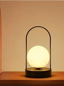 Zazumi 1pc Cordless Rechargeable Lamp With Touch Control, 3-Color Dimmable, Creative Night Light For Bedroom, Living Room, Office, Dining Room, Camping, Outdoor, Long-Lasting