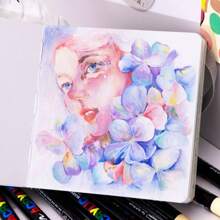 12-Farben-Set hautfarbener wasserlöslicher Soft-Tip Marker, deckend und stapelbar, Studentenwasserfarben-Stifte, kein Drücken nötig, Kunstmalerei, Handzeichnung, Graffiti-Stift, wasserdicht, Schulbeginn, Schulmaterial