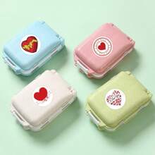 500 unidades Rollo de pegatinas redondas con forma de corazón para el Día de San Valentín, pegatinas de vinilo para estética, scrapbooking, diarios, parachoques, monopatín, botellas de agua, dibujos animados, cascos de seguridad, coches