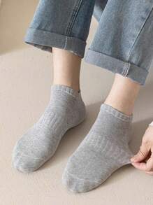 6 Pairs Men's Breathable Athletic Sports Socks, Ankle Socks For Running, Fitness, Sports