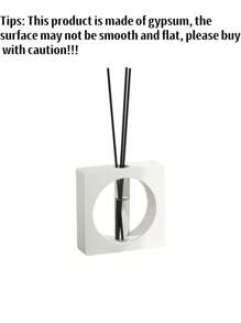 1pc Art Deco Flameless Geometric Aromatherapy Ornaments - Elegant Unscented Home Fragrance Decoration, Perfect For Reed Aromatherapy, Housefreshener, Aromatherapy, Great For Living Room, Car Freshener And Holiday Gift, Aromatherapy Diffuser | Minimalist Decor | Stone Vase Design