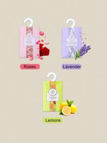 20 件悬挂式香囊，玫瑰、茉莉、薰衣草、百合等香味，适用于抽屉、壁橱、衣柜、浴室、汽车、情人节、拉玛装饰等节日