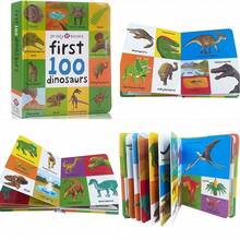 Lachilly First 100 Animals / Numbers Colors Shape / Dinosaurs / First Words Of Love / First 100 Words / Trucks Baby's Early Learning English Vocabulary Dictionary Children Reading Book