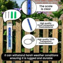 1pc Plastic Garden Outdoor Rainfall Gauge With Scale Marks, Outdoor Rain Measurement Tool