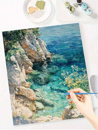 Beginner-Friendly Digital Oil Painting Of Beautiful Scenery, Highly Detailed Pattern, Ample Rich Paints For Easy Coloring, Effortlessly Create Artistic Masterpieces, Ideal For Decor Or Gifts! High Cost-Effective Digital Oil Painting, Abundant Patterns To Choose From, Long-Lasting Paints, Experience The Fulfillment Of A Master Artist At Home, Frameless 40x50cm