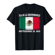 Mexico 16 De Septiembre | Mexican Independence Day Women Men T-Shirt<AL Personalized Gifts - Black - View 1