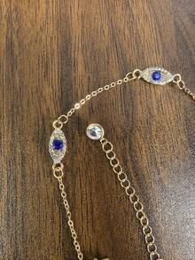 1 件女式可调节脚链，时尚防水波西米亚风格脚链手链，精致百搭学生海滩珠宝礼物