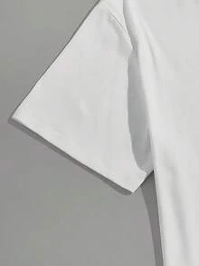Camiseta casual para hombre POASOD con gráfico "POWER" audaz e impresión de automóvil - 100% algodón, ajuste regular, manga corta, para uso diario, actividades al aire libre, comodidad en todas las estaciones, tela suave - Blanco - Ver 6
