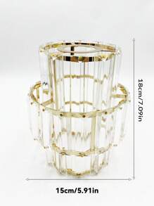 1pc Luxury Lamp Shade, Compatible With E27/E14 Bulb Base, Suitable For Living Room, Bedroom, Dining Room, Home Decoration, Hotel, Table Lamp Shade, Wall Lamp Shade, Pendant Light Shade, Rust-Resistant , Home Decor Light Accessories (1pc E27 To E14 Adaptor Included)