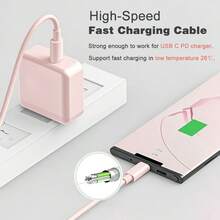 USB-C 转 Type-C 充电线，[3.3 英尺/6.6 英尺/10 英尺] 长款 Type-C 快速充电数据线，USB-C 电源线，兼容 17/16/15 Pro Plus/Pro Max、Galaxy S25/S24/S23/S22、iPad Pro/Air 等智能手机