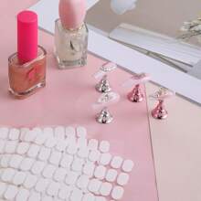 200 pièces Porte-ongles pour nail art, adhésif double face transparent sans trace, colle cristal, matériel d'outil pour ongles, colle doudou, argile, outils pour nail art, fournitures pour ongles, outils pour ongles, outils pour nail art, rentrée scolaire, ongles, outils pour ongles à clipser