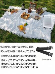 1 pièce Tapis de pique-nique style bohème, couverture de camping, nappe, tapis pour pelouse extérieure, équipement de camping, nappe style bohème, couverture pour la sieste, tapis imperméable, tapis de pique-nique, convient pour pique-nique extérieur, fête de vacances, décoration de chambre/salon, voyage extérieur, cadeau de la Saint-Valentin, décoration d'intérieur