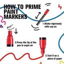 1pc Multicolor Acrylic Paint Marker Pen Set With Clip And Valve, Watercolor Art Painting Supplies Suitable For Wood, Glass, Ceramic, Cardboard, Stone, Canvas, Metal, Plastic, Graffiti, DIY Handicraft, Creative Art & Craft Use, School Supplies,Back To School - Marker Pen (with Pen Clip) - View 10