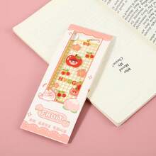 1 件草莓兔主题书签，精致可爱卡通风格流苏镂空金属艺术书签，笔记本页夹，学生创意礼物，读者学校用品，返校 - 彩色 - 查看 4