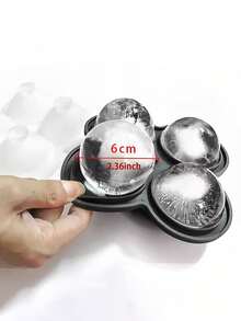 1pc Silicone 4 Cavity 4cm Diameter Ice Ball Maker Mold