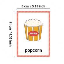 Lachilly 儿童蒙特梭利教育闪卡套装 - 学习食物、数字、颜色和形状、蔬菜和水果、身体部位、车辆交通、动物、幼儿英语闪卡、口袋卡、适合学龄前儿童、幼儿园儿童的早教益智玩具、自闭症学习玩具、英语学习材料、家庭学校课堂学习用品、认知活动卡 - 彩色 - 查看 4