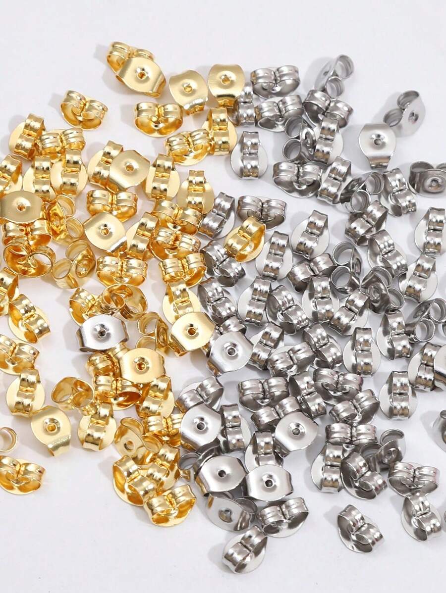 20 pezzi di fermagli per orecchini in acciaio inossidabile con tonalità dorata a forma di farfalla, accessori per la realizzazione di gioielli fai-da-te