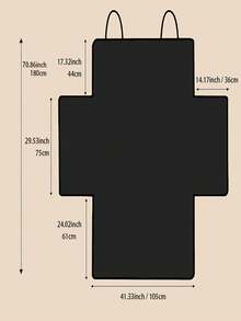 1pc Single Layer 210T Taffeta Water Resistant Anti-Dirty & Wear-Resistant Car Trunk Seat Cover