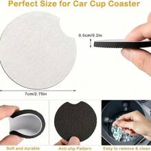 Porta-copos personalizados para carro - antiderrapantes, adequados para porta-copos de carro, decoração para casa e cozinha, ideais para presente romântico de Dia dos Namorados, acessórios divertidos para carro