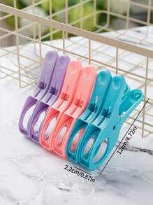 12-1pc Beach Towel Clips, Plastic Beach Towel Clips, Clothespins, Windproof Clothespins, Large Cute Windproof Clothespins, Plastic Quilt Clips, Use These Brightly Colored Heavy-Duty Beach Towel Clips To Secure Your Beach Towels! Windproof And Seamless Sheet Socks Holder Clips, Suitable For Home Use And Travel