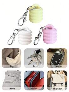 Lipstick Cap Keychain, Lipstick Cap Keychain, Lipstick Keychain, Lipstick Cap Keychain, Key Holder Chain, Portable Key Holder Chain, Can Be Hung On Wallet, Cosmetic Bag, Handbag, Backpack, Gym Bag, Gift For Wife, Girlfriend, Daughter, Friend, Colleague, Student, Teacher Or Team, Party Gift, Birthday Gift, Christmas Gift, Valentine's Day Gift, Mother's Day Gift, Thanksgiving Gift, Easter Gift, Graduation Gift - Multicolor - View 5