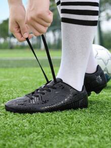 Men Football Outdoor Sports Student Professional Competition Training Shoes Long Spikes Shoes Exam Special Go With Leggings