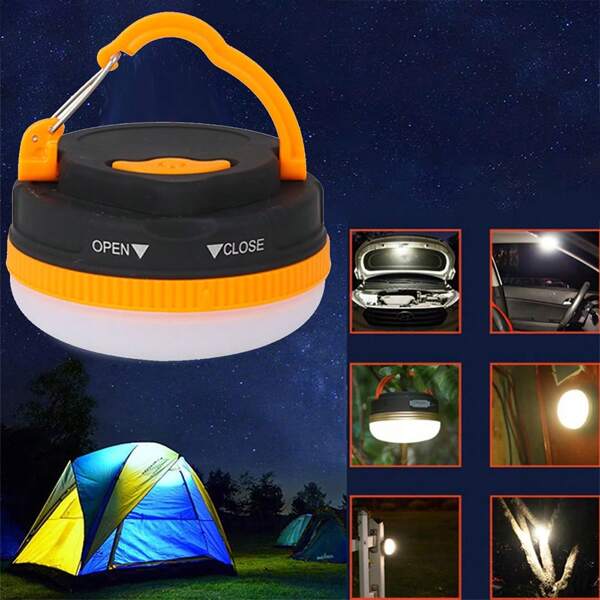 1pc Outdoor Camping Solar Powered LED Light Bulb, Emergency Lamp For Home Use