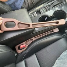 Car Seat Gap Filler Universal For Cars SUV Truck Fit Organizer Gap Blocker With Cell Phone And Lip Balm Organizer Fills The Gap Between The Seat And Console To Stop Items From Falling