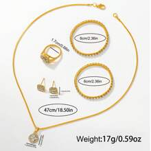 7pcs Women's Watches Fashion Digital Scale Dial Rhinestone Quartz Watch Round Hands Women's Watches & Jewelry Accessories Rhinestone Necklace Bracelet Earrings Ring Set Party Wedding Gift Beach Vacation Valentine Gift