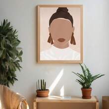 Set Of 1/3 Pcs Pop Vintage Wall Arts Posters, Woman Wall Prints Pastel Colors Boheme Decor, Abstract Portrait Prints Of Women, Modern Living Room Bedroom Home Decoration Unframed-Style ﻿