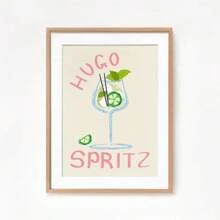 1PC Frameless Spritz Print Cocktail Poster Aesthetic Poster Kitchen Artwork Cocktail Print Bar Decor Drink Lovers Cocktail Wall Art ﻿ - Multicolor - View 10