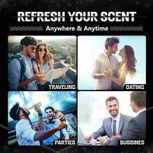 Portable Mini Refillable Atomizer Cowhide Material Travel Perfume Bottle RefillableYour Travel And Business Necessities 5ml Taro Purple