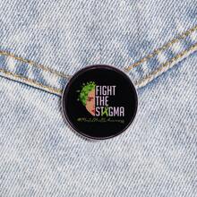 Combating Stigma Mental Health Awareness Brooch Peripheral Accessories Badge - Multicolor - View 4