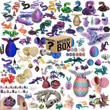3 件盲盒娃娃 - 动物模型 - 3D 打印动物盲盒娃娃 - 龙 - 异形蛋 - 龙蛋 - 骨蛇 - 超过 1000 种款式 - 限量版隐藏 - 32.25% 新品畅销。2 件 PVC 定制盲盒雕像，塑料注塑软乙烯基雕像，树脂娃娃收藏品 - 娃娃盲盒 - 人物盲盒 - 娃娃盲盒 - 积木盲盒 - 娃娃盲盒 - 动漫周边盲盒 - 限量版 - 稀有限量 - 隐藏惊喜 - 神秘盒 - 开箱惊喜 - 彩色 - 查看 15