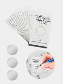 50 Pcs Scratch - Off Voucher Cards | Blank Thank - You Gift Certificates Perfect For Small Businesses, Restaurants, Spas & Beauty Salons Ideal For Birthday, Holiday & Wedding Gift Games, Celebration Events, School Supplies, Back To School