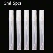 5pcs Transparent Plastic Perfume Spray Bottles - 2ml, 4ml, 5ml Travel Size Fine Mist Refillable Atomizers, Perfume Sample & DIY Packaging Bottles