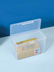 1/2pcs Portable Playing Card Storage Box, Card Container, Jewelry & Small Items Organizer Box, Game Card, ID Card, Name Card Holder