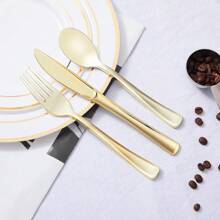 150-teiliges Besteckset - 50 Gabeln, 50 Messer, 50 Löffel - Essbesteck, Geschirr-Set, geeignet für Essen, Partys, Abendessen, Hochzeiten, Schulbedarf
