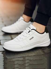 Plus Size Men's Casual Sneakers, Waterproof Lightweight Breathable Running Shoes, Versatile Leisure Sneakers
